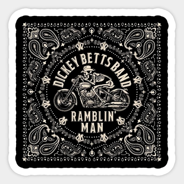 dickey betts Sticker by Jaksel Clothing